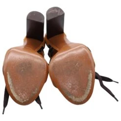 Chloé Sandales à Lacets Chloe Miles En Daim Marron 14 Chloé Sandales à Lacets Chloe Miles En Daim Marron -Chloé 530588 6