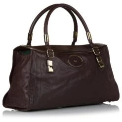 Chloé Sac à Main En Cuir Chloe Brown Victoria Marron Marron Foncé -Chloé 568381 2
