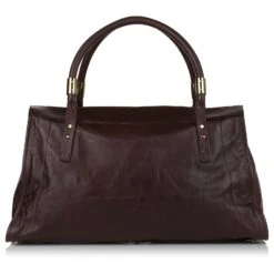 Chloé Sac à Main En Cuir Chloe Brown Victoria Marron Marron Foncé -Chloé 568381 3