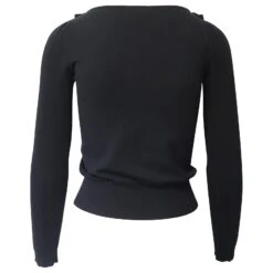 See By Chloé See By Chloe Pull En Maille à Volants En Viscose Noire -Chloé 589137 3