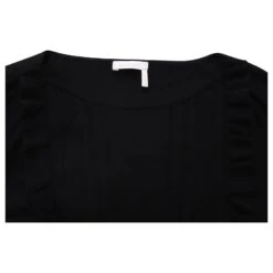 See By Chloé See By Chloe Pull En Maille à Volants En Viscose Noire -Chloé 589137 6