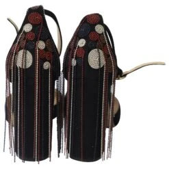 Chloé Chloe Liv D'Orsay Escarpins à Bride Cheville Ornés De Perles En Daim Noir -Chloé 593790 3