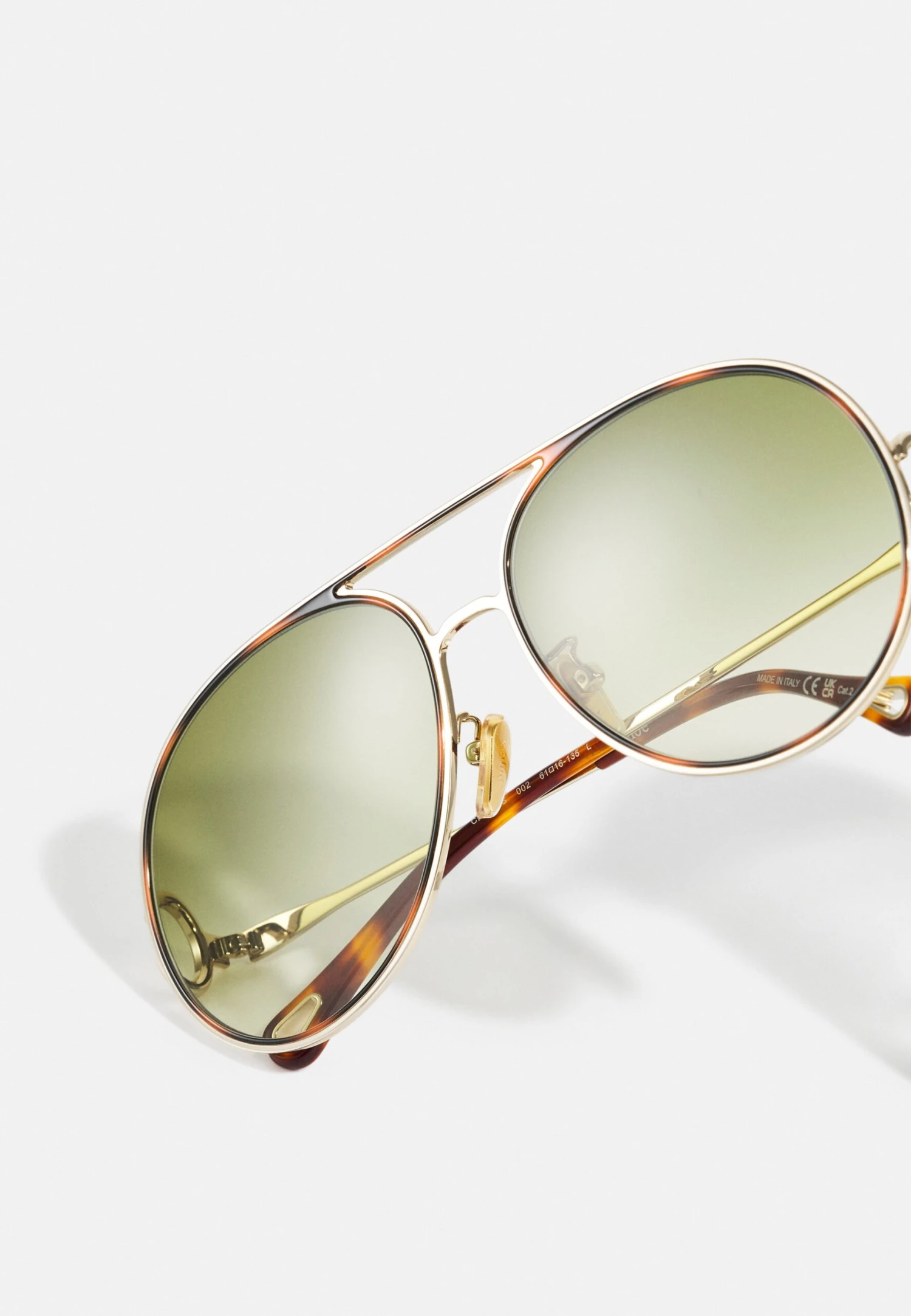 Chloé Austine Oversized Aviator Metal Sunglasses - Lunettes De Soleil - Gold-Coloured 7 Chloé Austine Oversized Aviator Metal Sunglasses - Lunettes De Soleil - Gold-Coloured – Image 5