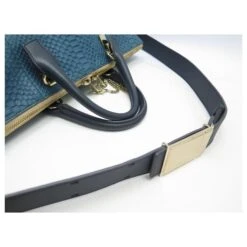 Chloé SAC A MAIN CHLOE BAYLEE MEDIUM BANDOULIERE EN CUIR PYTHON BLEU HAND BAG -Chloé 600376 5
