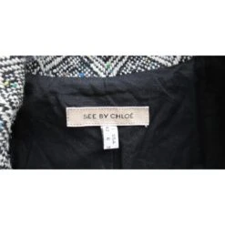 See By Chloé Manteaux Noir Blanc -Chloé 60708 3