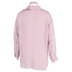 Chloé Chemisier à Manches Longues Et Col Noué Chloe En Viscose Lilas -Chloé 615785 3