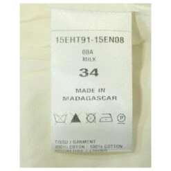 Top En Dentelle Crochetée à Volants Chloé En Coton Blanc -Chloé 617540 5