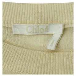 Top Chloé Effet Cape En Laine Ecru Blanc Écru -Chloé 617607 4