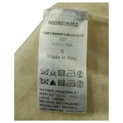 Top Chloé Effet Cape En Laine Ecru Blanc Écru -Chloé 617607 5