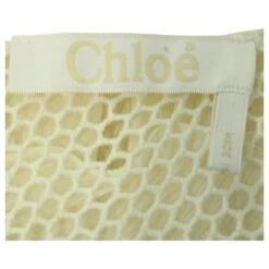 Chloé Chemisier à Détails En Dentelle En Soie Ivoire Blanc Écru -Chloé 617609 4