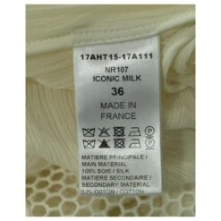 Chloé Chemisier à Détails En Dentelle En Soie Ivoire Blanc Écru -Chloé 617609 5