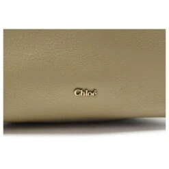 Chloé NEUF TROUSSE A MAIN CHLOE 16CM SAC POCHETTE EN CUIR GRAINE TAUPE HAND BAG PURSE -Chloé 636982 3
