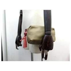 Chloé NEUF TROUSSE A MAIN CHLOE 16CM SAC POCHETTE EN CUIR GRAINE TAUPE HAND BAG PURSE -Chloé 636982 4