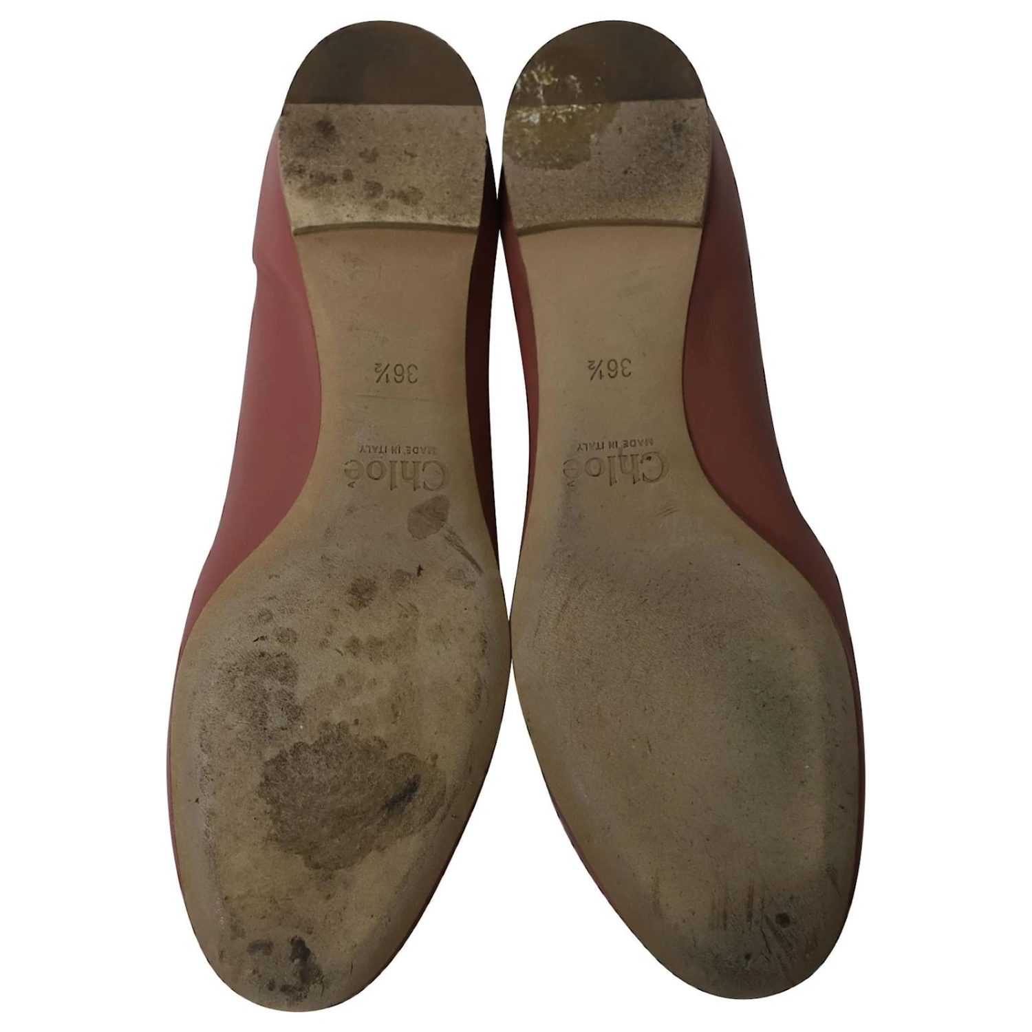 Chloé Ballerines Chloe Lauren En Cuir Rose Rouille 7 Chloé Ballerines Chloe Lauren En Cuir Rose Rouille – Image 5