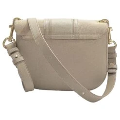 See By Chloé Petit Sac à Bandoulière Hana En Daim Motty Grey Et Cuir De Veau Gris -Chloé 651310 3