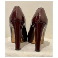 Chloé Escarpins En Cuir Verni Bordeaux Par Chloe Violet -Chloé 661706 6