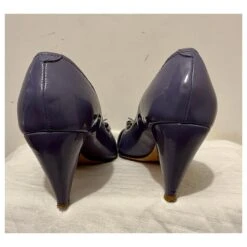 Chloé Chloe Brevet Ricoperto Escarpins Peep Toe De Couleur Lavande Violet -Chloé 661739 5