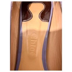 Chloé Chloe Brevet Ricoperto Escarpins Peep Toe De Couleur Lavande Violet -Chloé 661739 9