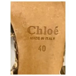 Sandales De Soirée En Python Chloé Multicolore -Chloé 664543 7