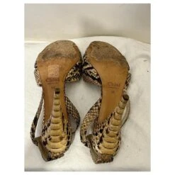 Sandales De Soirée En Python Chloé Multicolore -Chloé 664543 9