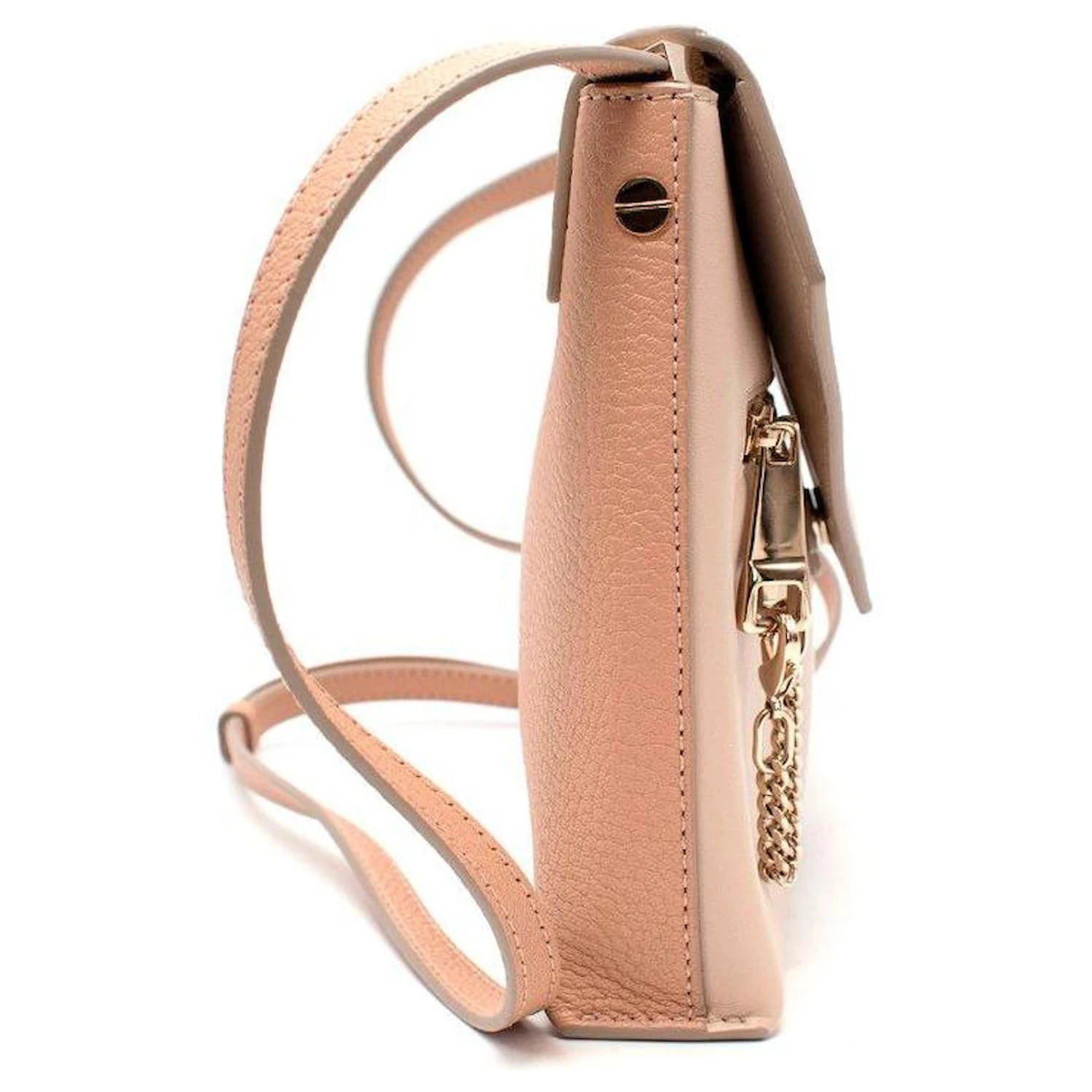 Chloé Chloe Cassie Sac à Bandoulière Enveloppe En Cuir Souple Et Grainé Rose Poudré 4 Chloé Chloe Cassie Sac à Bandoulière Enveloppe En Cuir Souple Et Grainé Rose Poudré – Image 2