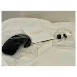 Chloé Chloe - Escarpins En Cuir De Veau Gibbon Avec Laçage à L'arrière Marron Taupe -Chloé 677741 6