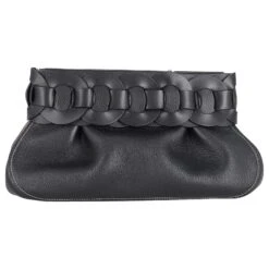 Pochette Tressée Chloé Darryl En Cuir De Veau Noir Cuir 11 Pochette Tressée Chloé Darryl En Cuir De Veau Noir Cuir -Chloé 687325 4