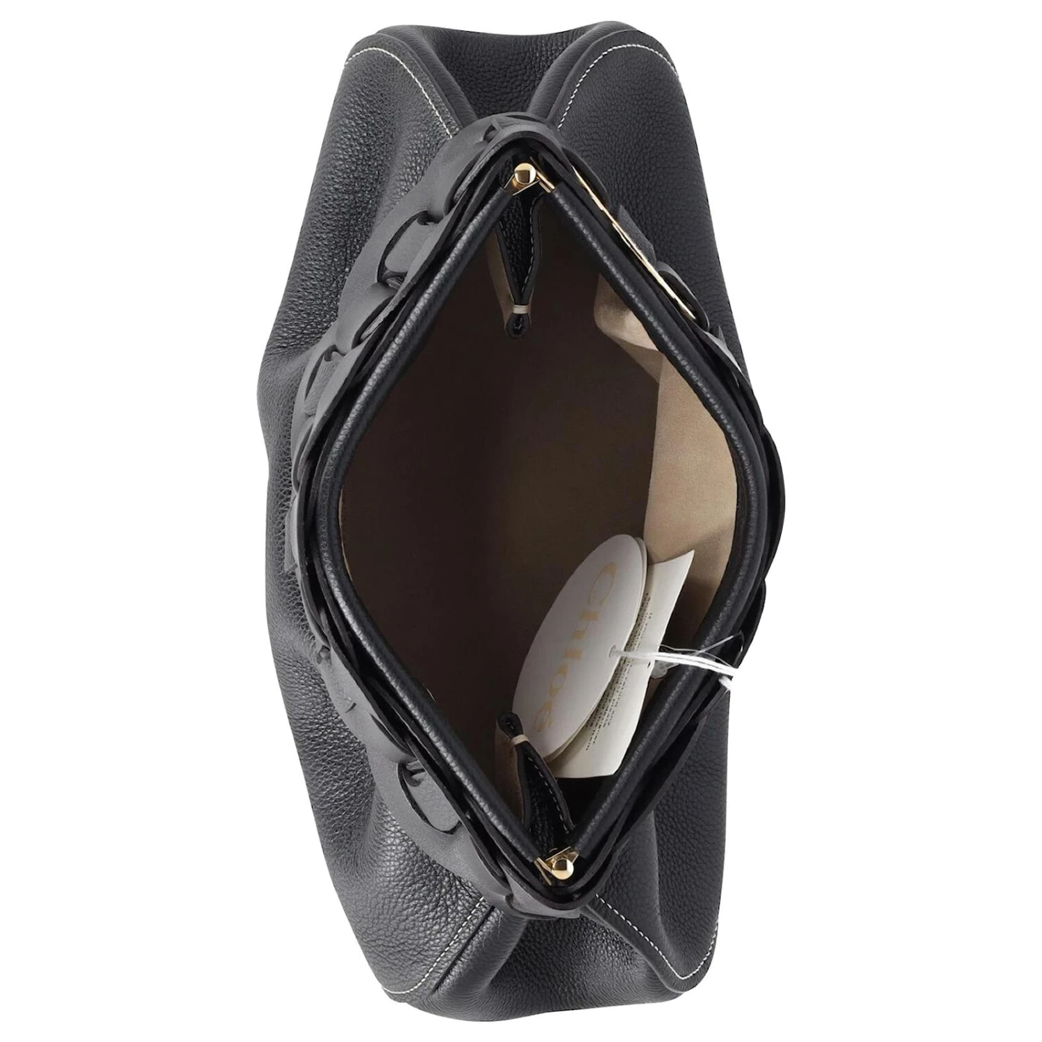 Pochette Tressée Chloé Darryl En Cuir De Veau Noir Cuir 7 Pochette Tressée Chloé Darryl En Cuir De Veau Noir Cuir – Image 5