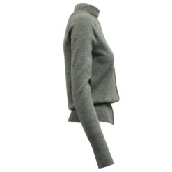 Chloé Chloe Col Roulé Avec Pull à Col Trou De Clé En Laine Grise -Chloé 690819 3