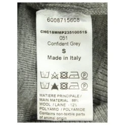 Chloé Chloe Col Roulé Avec Pull à Col Trou De Clé En Laine Grise -Chloé 690819 5