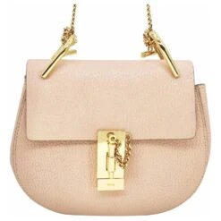 Mini Sac Chloé Drew En Cuir Grainé Blush GHW Chair -Chloé 698389 2