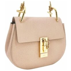 Mini Sac Chloé Drew En Cuir Grainé Blush GHW Chair -Chloé 698389 3
