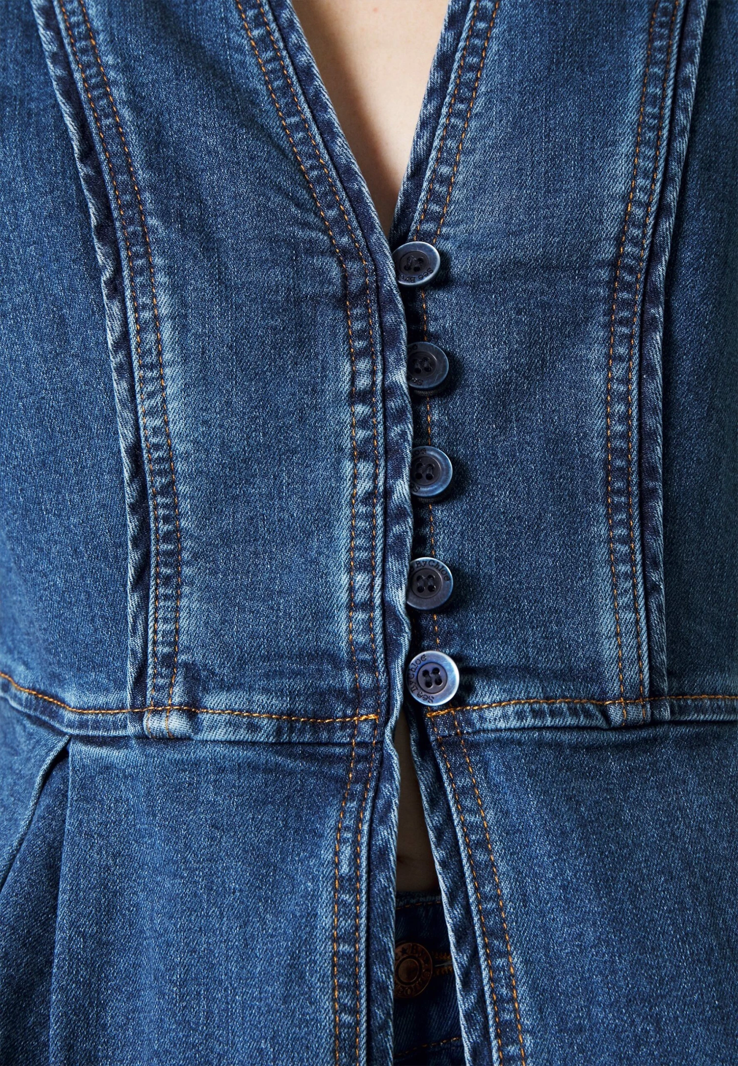 See By Chloé Blouse - Deep Denim 7 See By Chloé Blouse - Deep Denim – Image 5