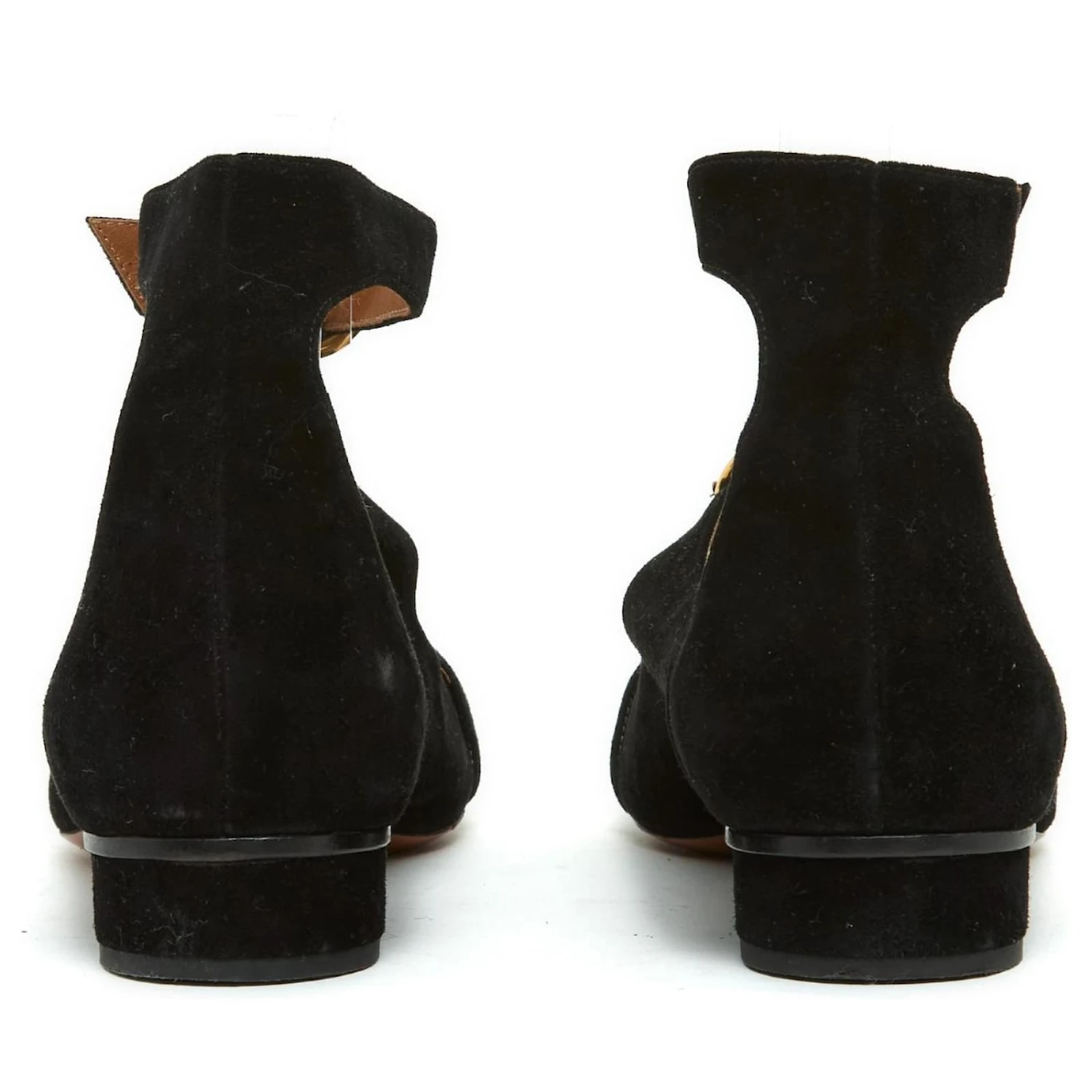 Chloé SUEDE BLACK BUCKLED FR38.5 Noir 6 Chloé SUEDE BLACK BUCKLED FR38.5 Noir – Image 4