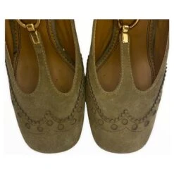 Chloé Clare Escarpins CHLOÉ 38 Suédée Beige -Chloé 725167 4