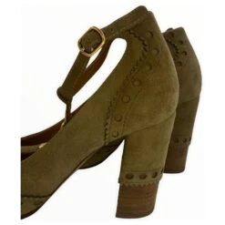 Chloé Clare Escarpins CHLOÉ 38 Suédée Beige -Chloé 725167 5