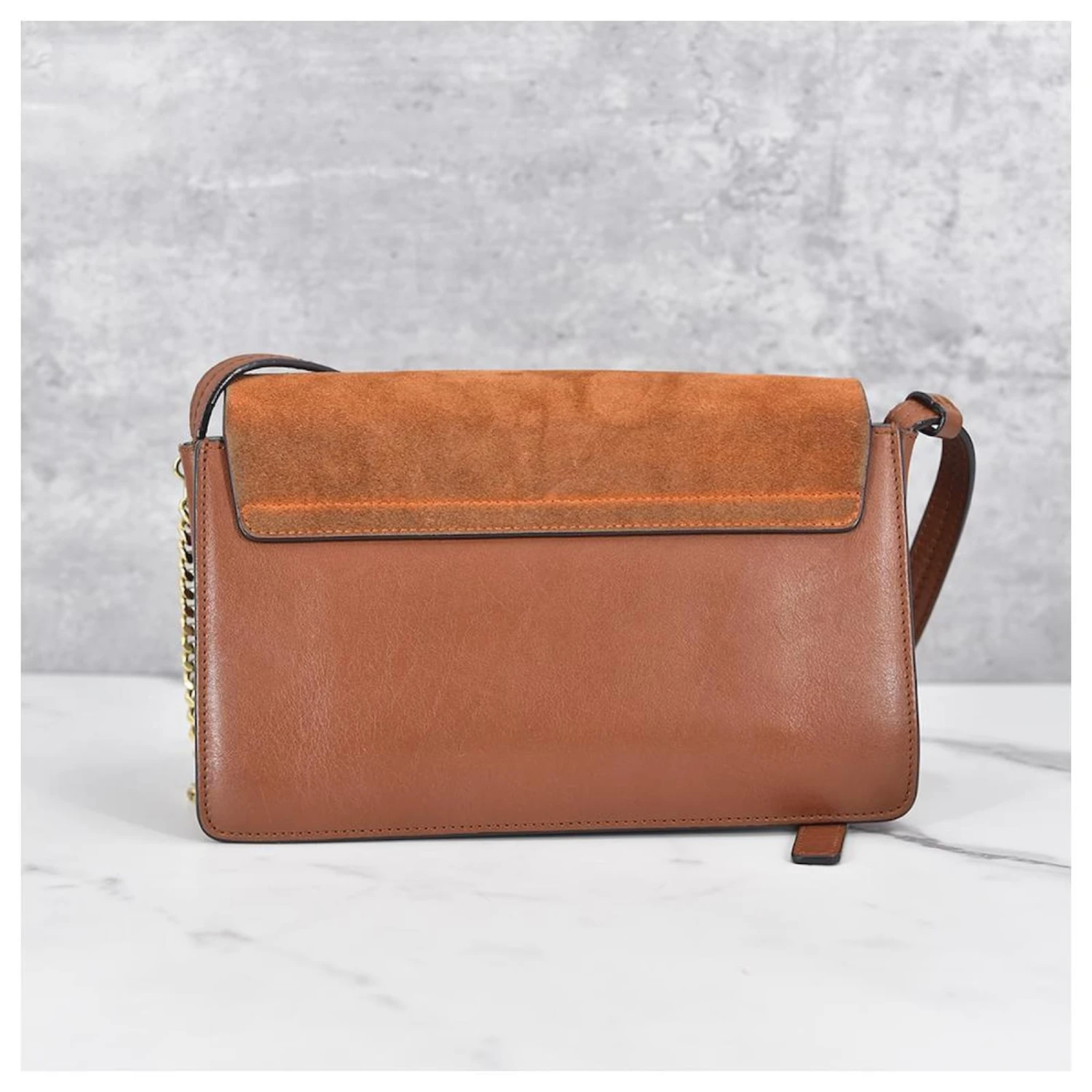 Chloé Sac à Bandoulière Faye En Cuir H13094 Marron 6 Chloé Sac à Bandoulière Faye En Cuir H13094 Marron – Image 4