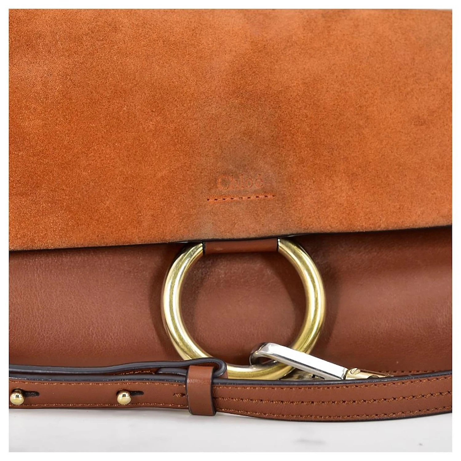 Chloé Sac à Bandoulière Faye En Cuir H13094 Marron 9 Chloé Sac à Bandoulière Faye En Cuir H13094 Marron – Image 7