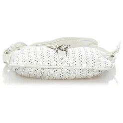 Chloé Sac à Bandoulière En Cuir Perforé Blanc 14 Chloé Sac à Bandoulière En Cuir Perforé Blanc -Chloé 731220 4