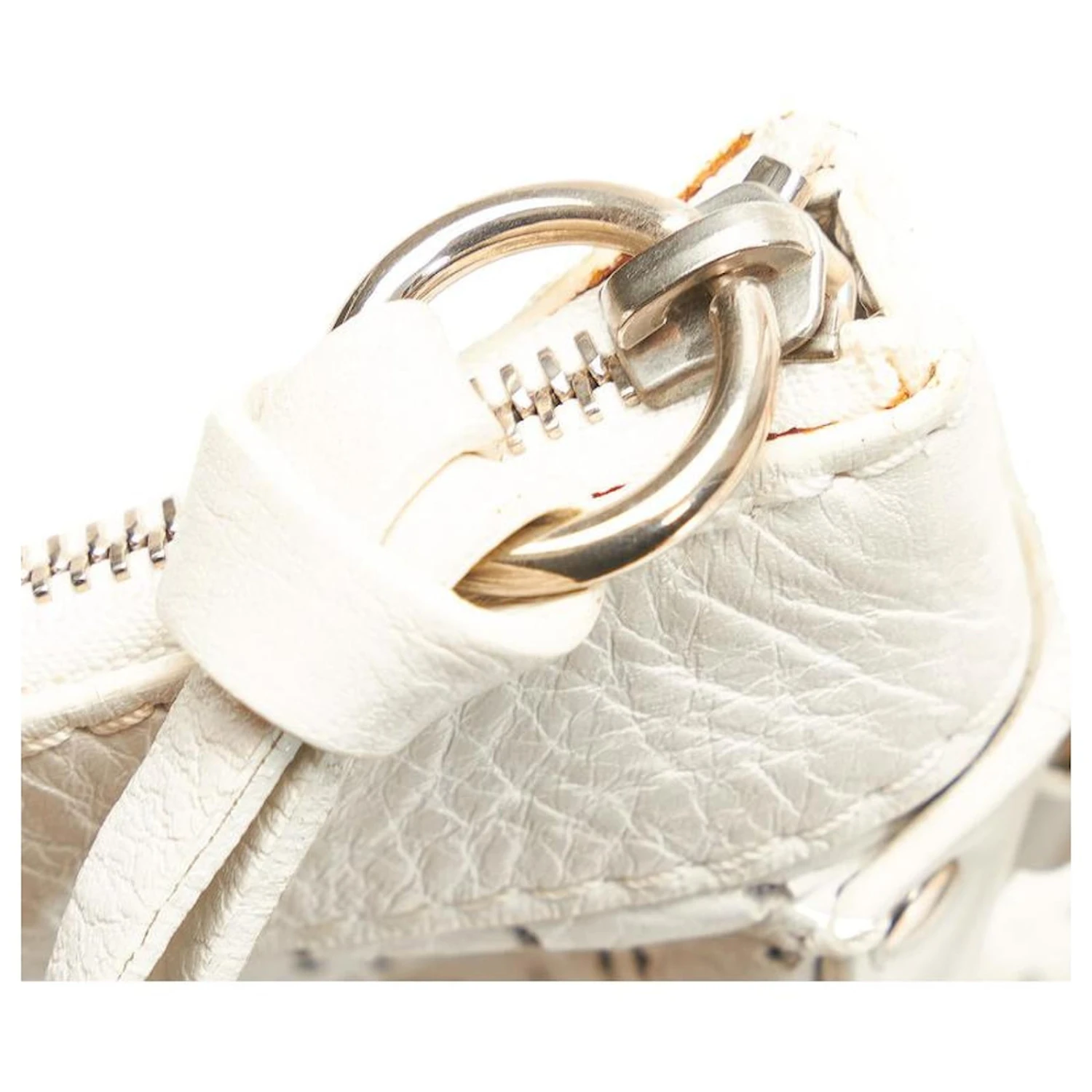 Chloé Sac à Bandoulière En Cuir Perforé Blanc 7 Chloé Sac à Bandoulière En Cuir Perforé Blanc – Image 5