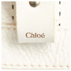 Chloé Sac à Bandoulière En Cuir Perforé Blanc 17 Chloé Sac à Bandoulière En Cuir Perforé Blanc -Chloé 731220 7