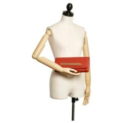 Chloé Pochette En Cuir Rouge -Chloé 733893 8