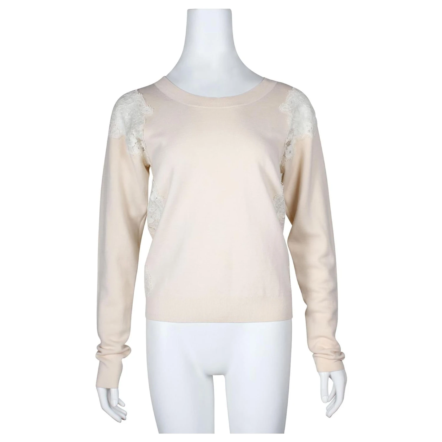 Chloé Pull Laine & Dentelle 'Soft Beige' Chair 4 Chloé Pull Laine & Dentelle 'Soft Beige' Chair – Image 2