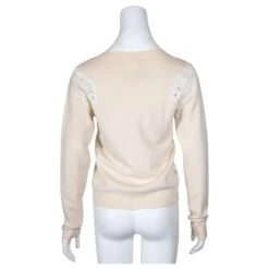 Chloé Pull Laine & Dentelle 'Soft Beige' Chair 9 Chloé Pull Laine & Dentelle 'Soft Beige' Chair -Chloé 749207 3