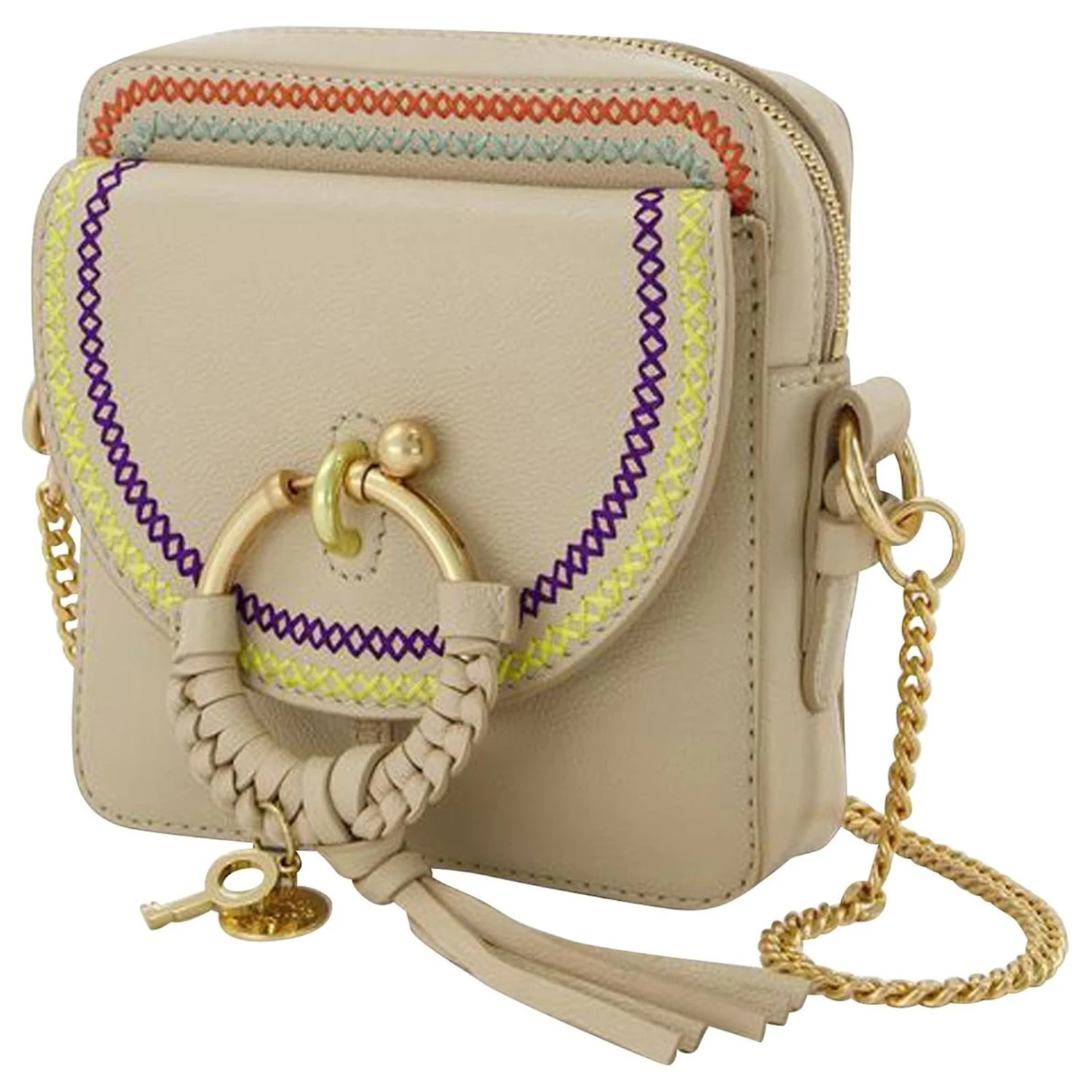 See By Chloé Sac Appareil Photo Joan - See By Chloe - Beige Ciment - Cuir 4 See By Chloé Sac Appareil Photo Joan - See By Chloe - Beige Ciment - Cuir – Image 2