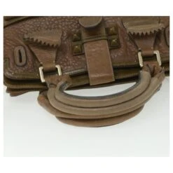 Chloé Chloe Sac à Main Cuir Marron Auth Fm1940 -Chloé 755327 7