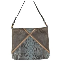 Sac Enveloppe Chloé En Peau De Serpent Gris -Chloé 774509 2