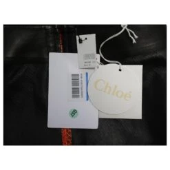 Chloé Chloe Mini-jupe à Imprimé Peau De Serpent En Cuir Orange 17 Chloé Chloe Mini-jupe à Imprimé Peau De Serpent En Cuir Orange -Chloé 776937 8