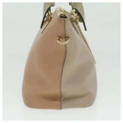 Chloé Sac à Main Chloe Bailey En Cuir 2façon Beige Rose Auth 35664 -Chloé 788888 5