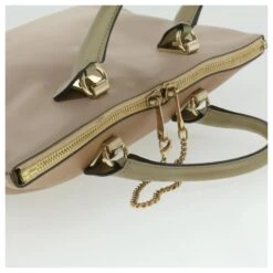Chloé Sac à Main Chloe Bailey En Cuir 2façon Beige Rose Auth 35664 -Chloé 788888 7